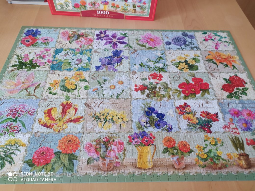 contas florais puzzle online