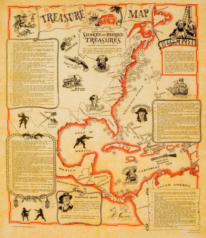 Mappa del tesoro puzzle online