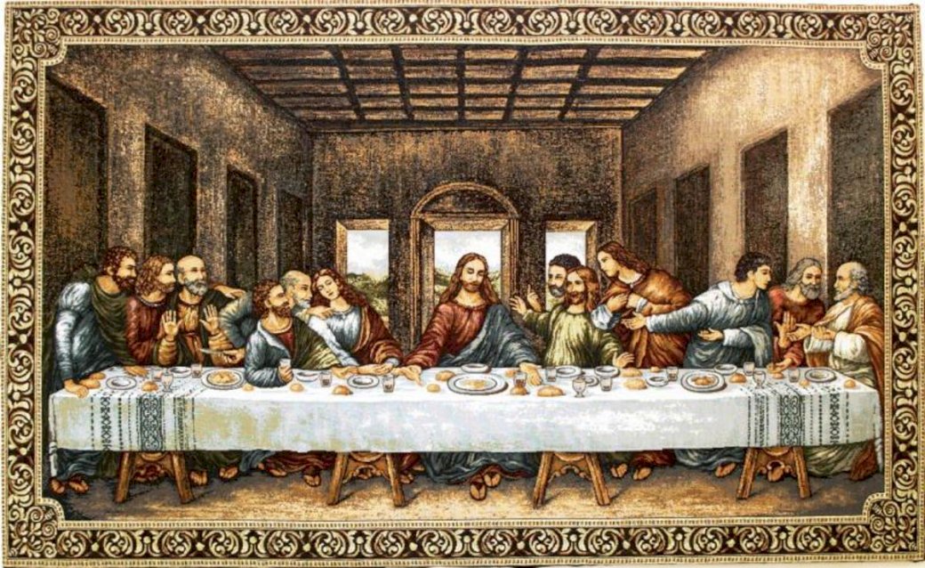 Den sista måltiden av Jesus och hans apostlar Pussel online