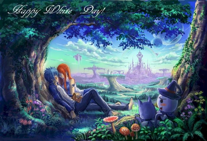 Fairy Tail Erza en Jellal legpuzzel online