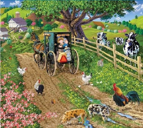Rural landscape. online puzzle