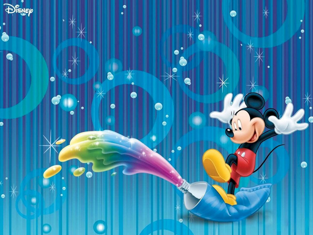 Mickey egér, fogkrém online puzzle