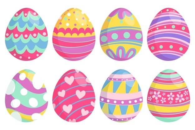Huevos de Pascua para rompecabezas de cuatro años. rompecabezas en línea