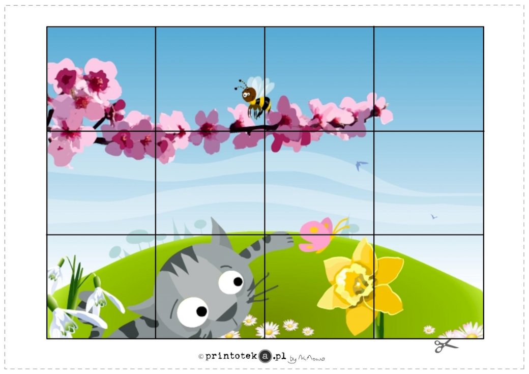 Frühlingswiese Puzzlespiel online