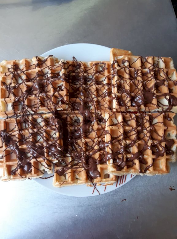 waffles de chocolate quebra-cabeças online