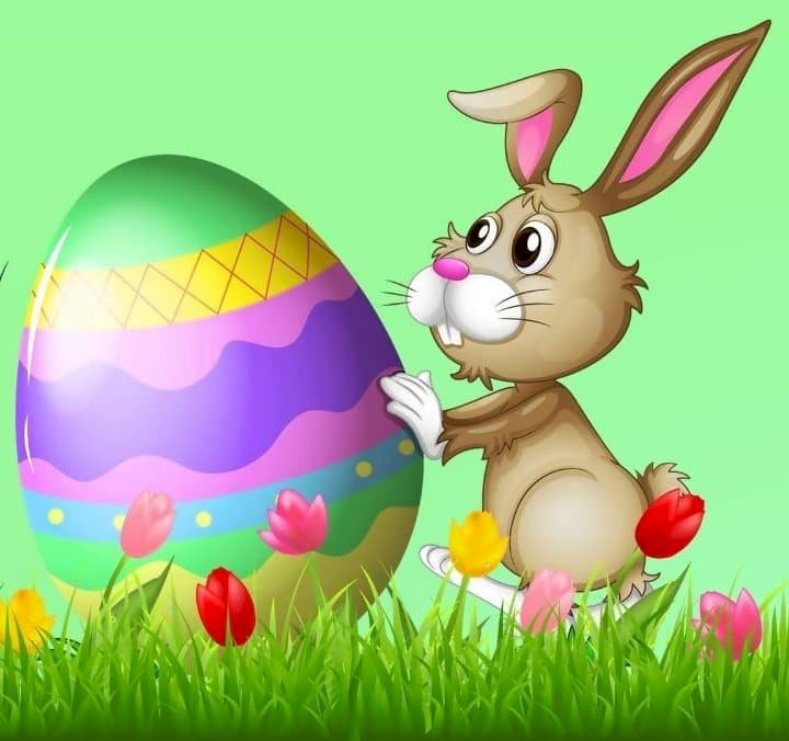 Hare cu un ou de Paște puzzle online