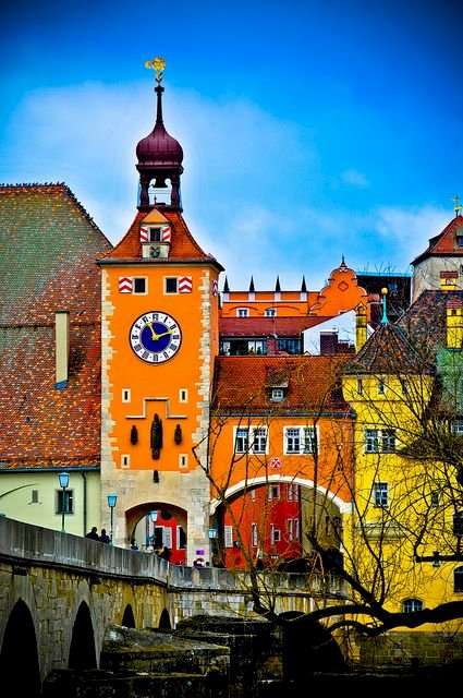 Podul de piatră din Regensburg jigsaw puzzle online