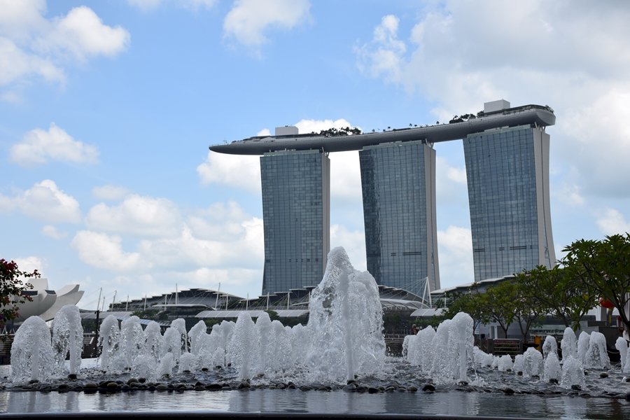 panoramautsikt över singapore Pussel online