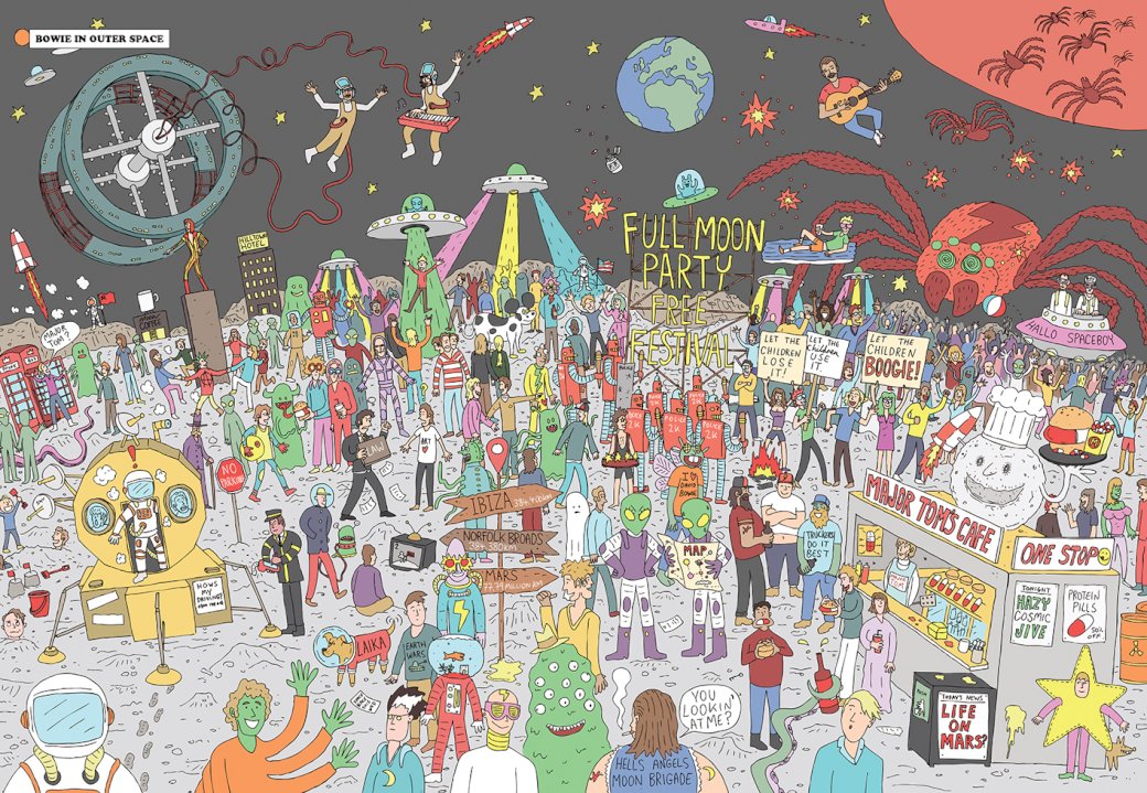 Where's Bowie? jigsaw puzzle online