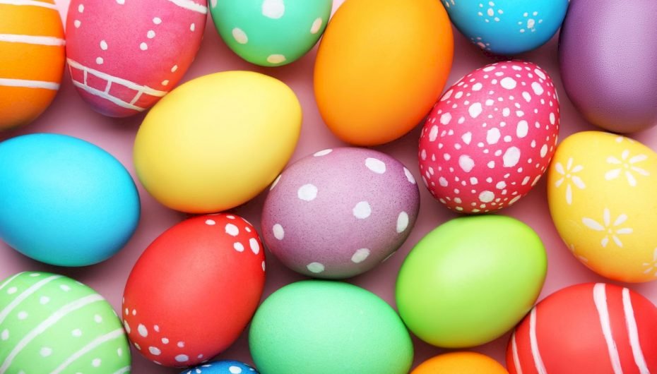 Ostereier - bemalte Eier. Für eine Gruppe von 5,6-Jährigen Puzzlespiel online
