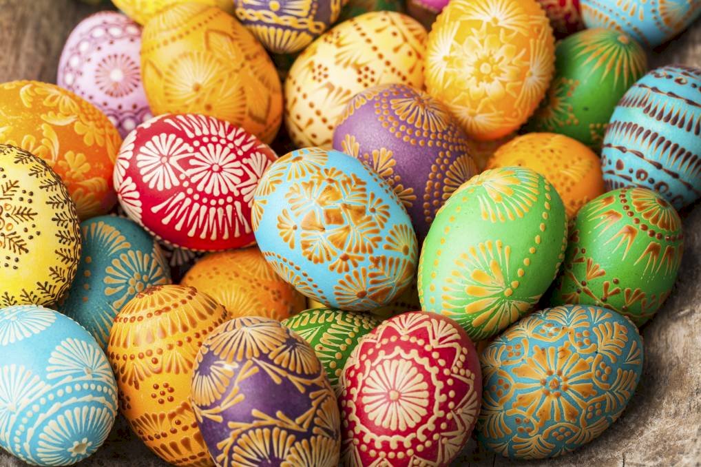 Velikonoční vajíčka skládačky online