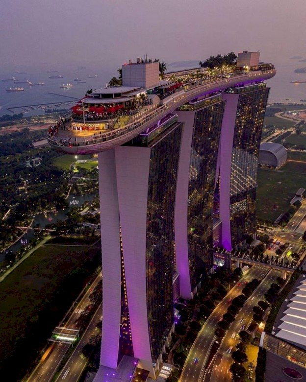 Singapore byggnader. pussel på nätet