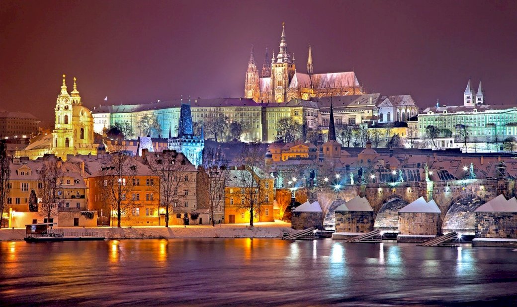 Bela paisagem de Praga puzzle online