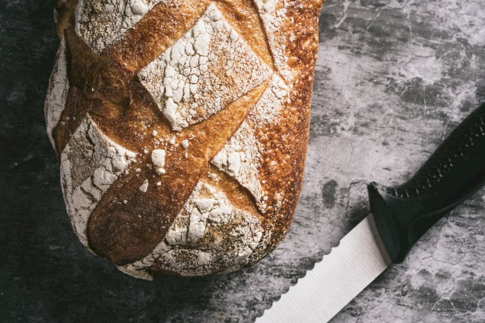 Pão de fermento fresco e puzzle online
