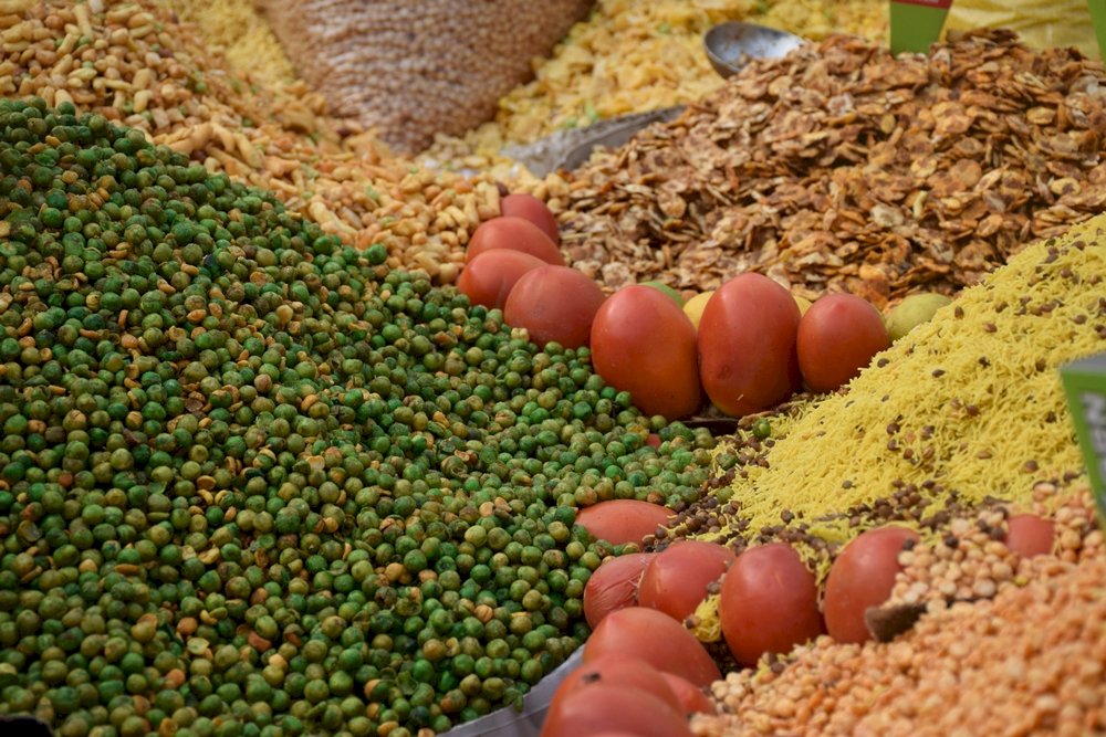 jídlo v indických stáncích skládačky online