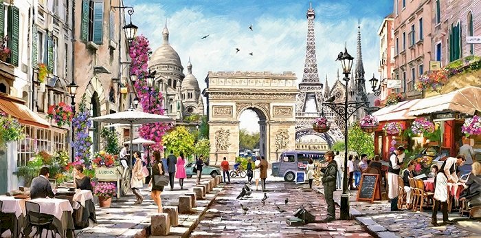 Vistas parisienses. quebra-cabeças online