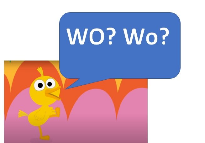 "Wo?" Encontrá las palabras escondida. Puzzlespiel online