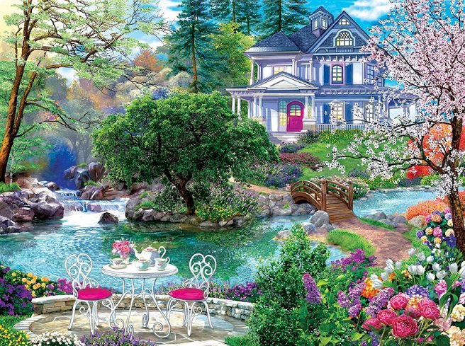 Într-o grădină frumoasă. jigsaw puzzle online