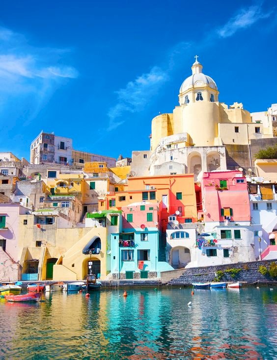 Ostrov v Itálii, Procida online puzzle