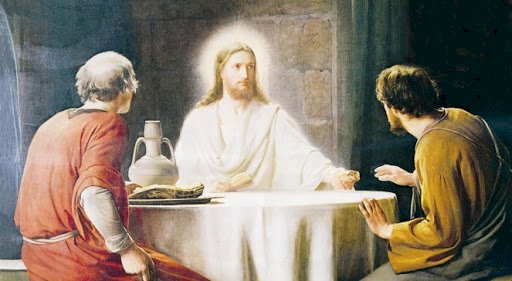 Jesús resucitado se aparece a sus discípulos. rompecabezas en línea