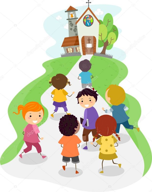 Niños yendo a la iglesia - Puzzle Factory