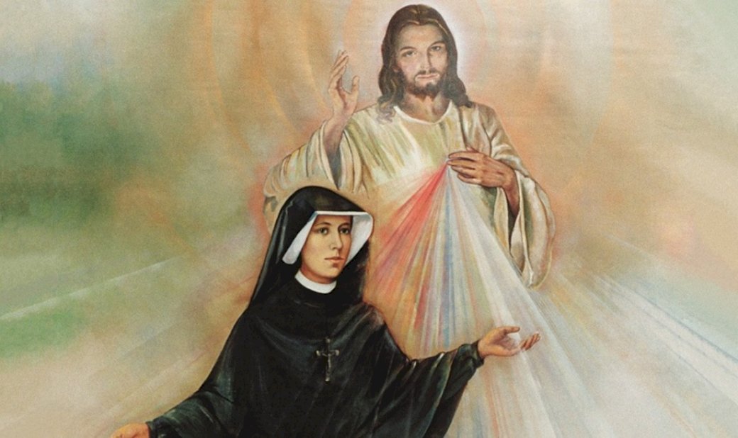 Сестра Фаустина і Господь Ісус пазл онлайн