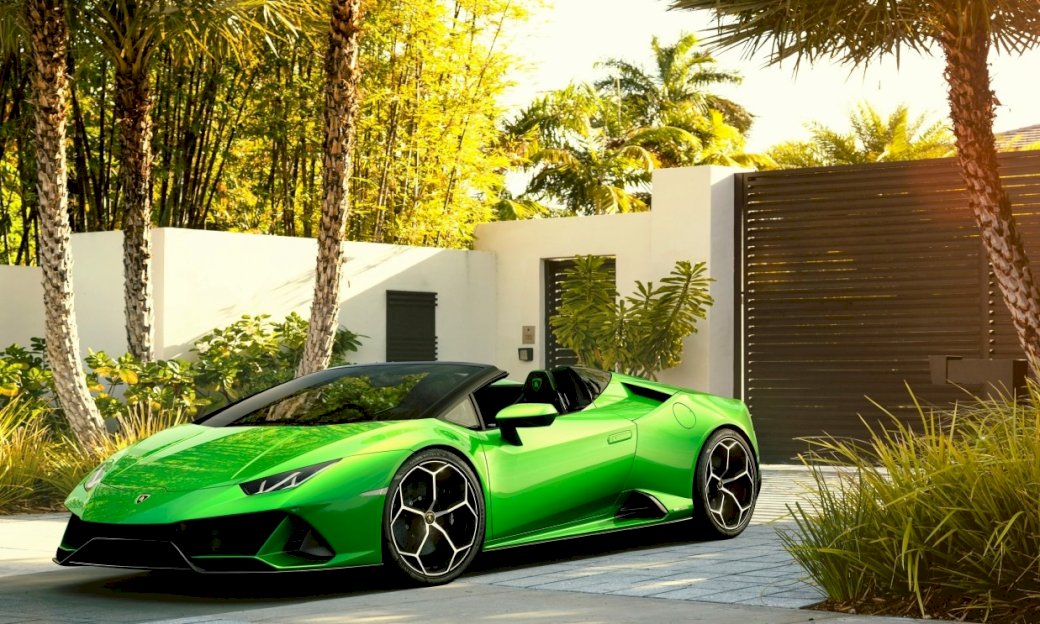 Lamborghini зеленый онлайн-пазл