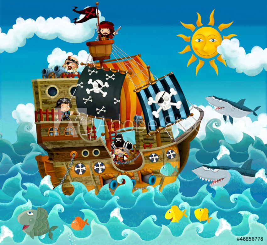 Piratenschiff am Meer Puzzlespiel online