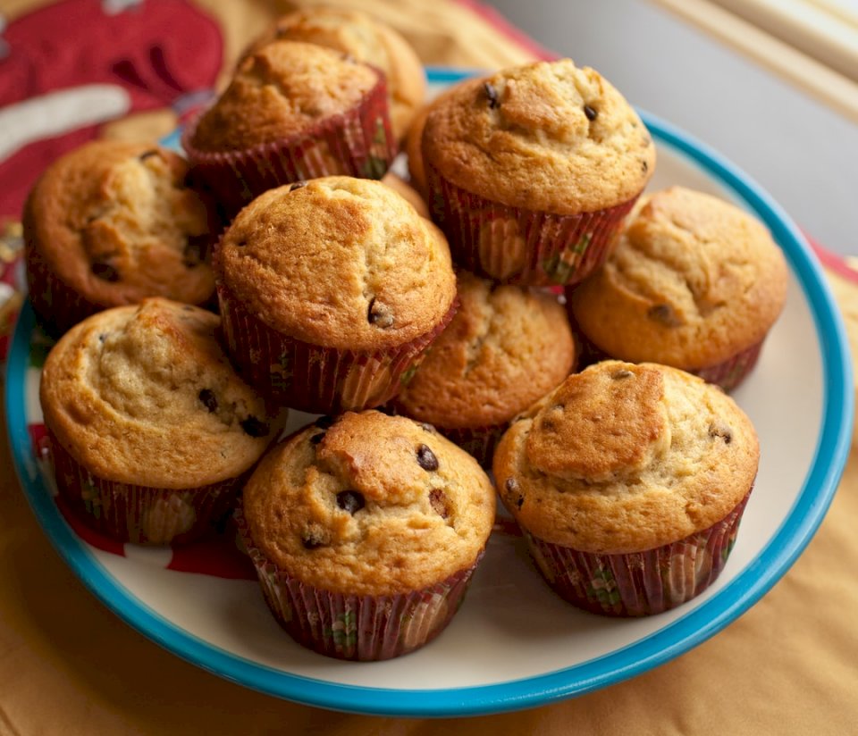 Pečené muffiny na misce skládačky online
