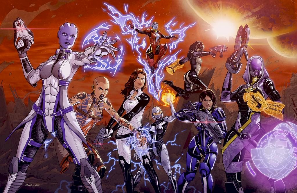 Mujeres de Mass Effect rompecabezas en línea