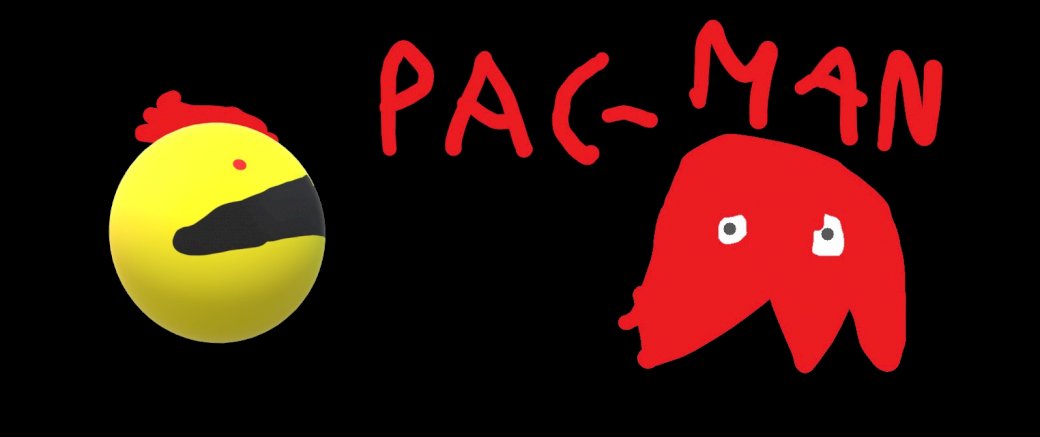 Pac Man malen 3d Puzzlespiel online