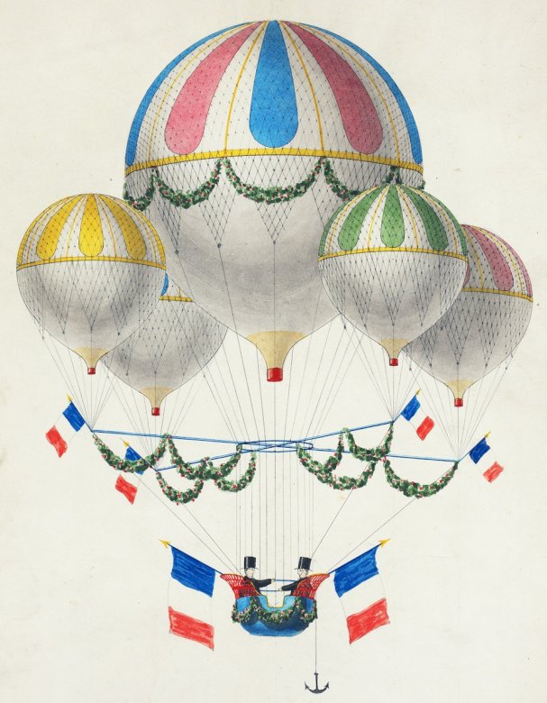 Воздушные шары на холсте пазл онлайн