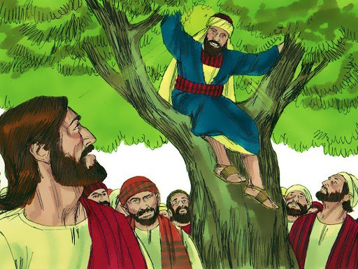 Zacchaeus a Ježíš skládačky online