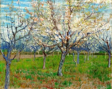 Van Gogh blühender Obstgarten Puzzlespiel online
