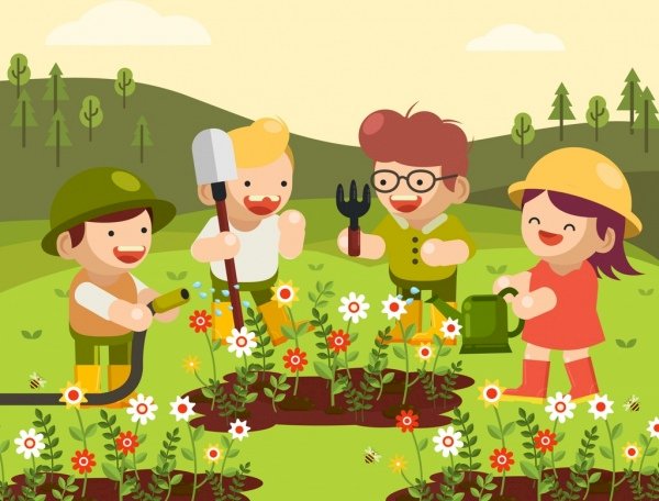 работа в градината онлайн пъзел