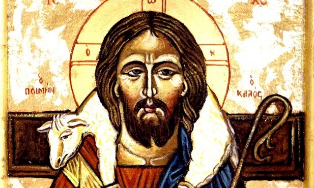 Ісус з агнцем пазл онлайн