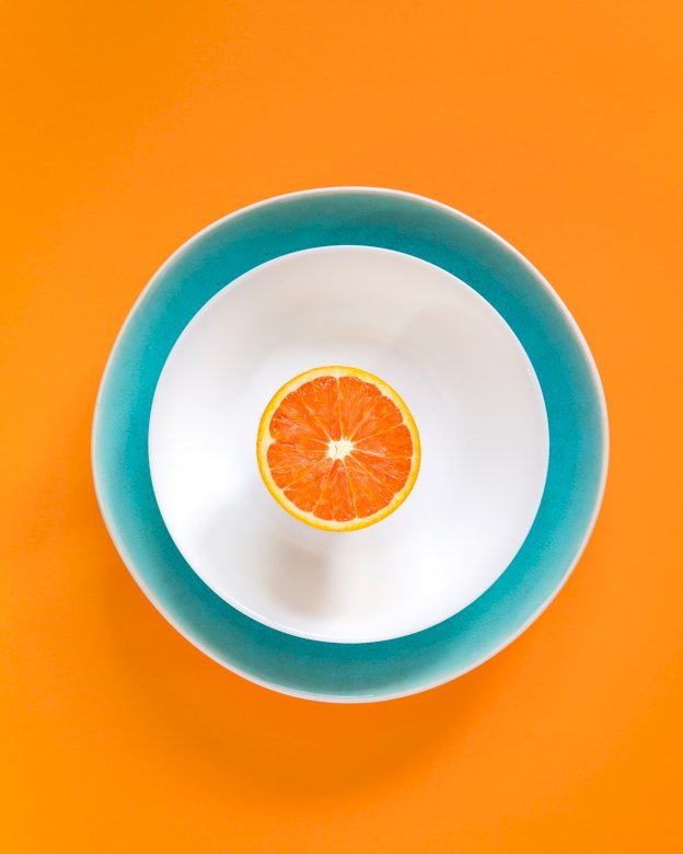Dziś en obiad pomarańcza rompecabezas en línea