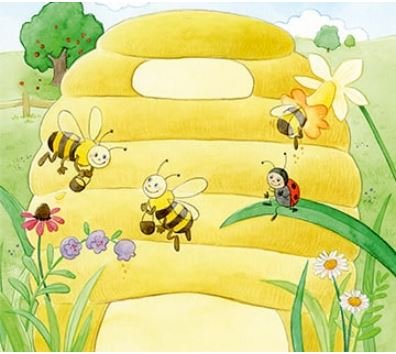 Las abejas y la colmena rompecabezas en línea