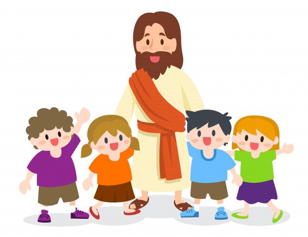 Ježíš a děti skládačky online