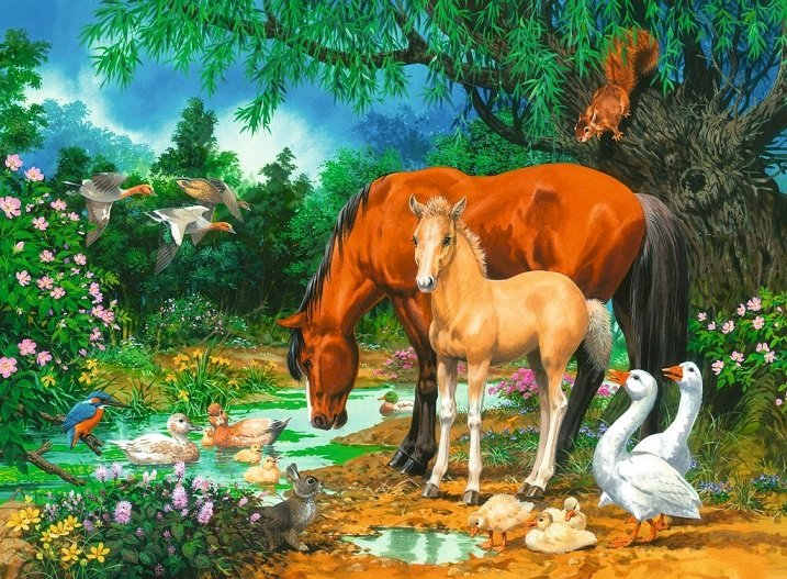 Chevaux  jigsaw puzzle online