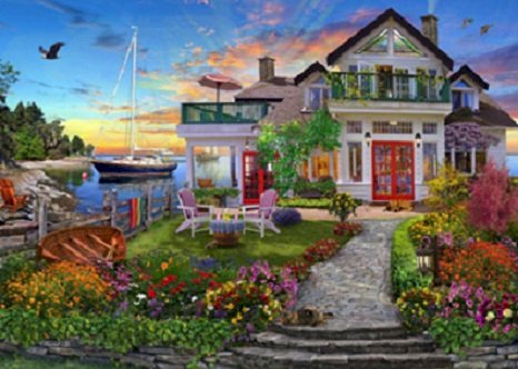 A house by the sea. jigsaw puzzle online