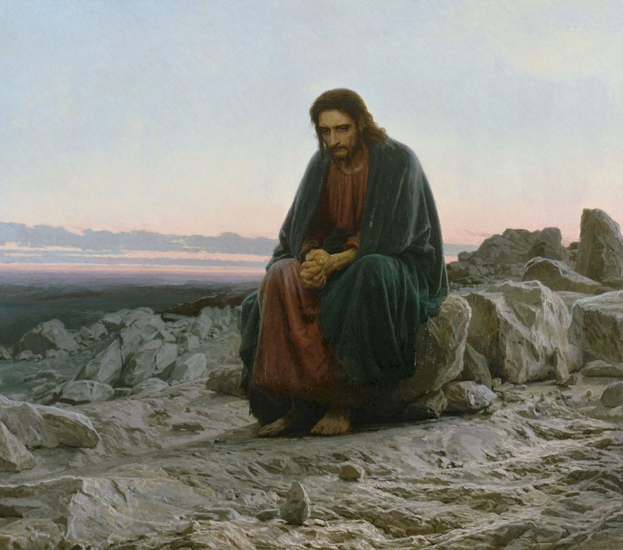 Jézus a sivatagban online puzzle