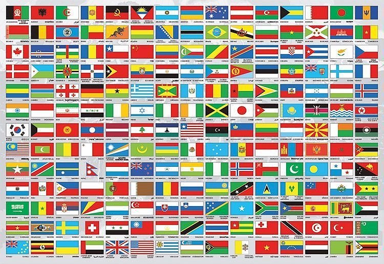 Световни знамена онлайн пъзел