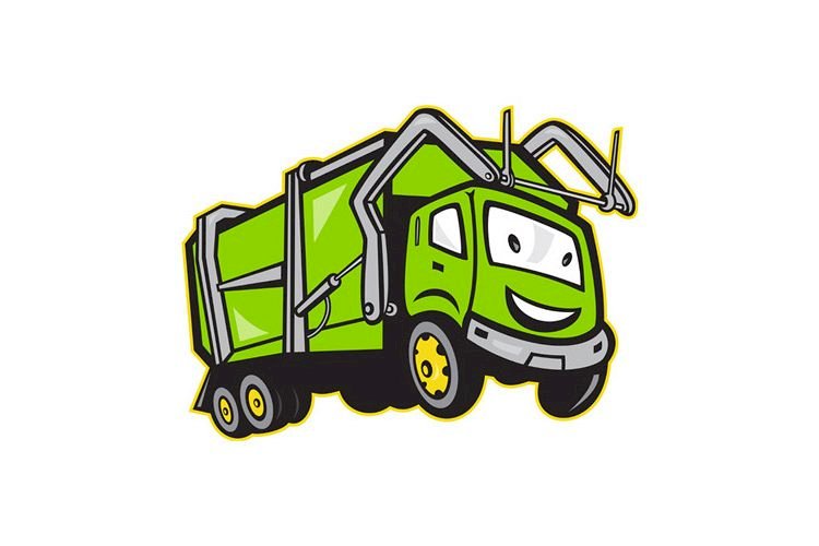 camión de la basura rompecabezas en línea
