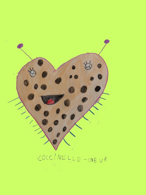 Coccinella-cuore puzzle online