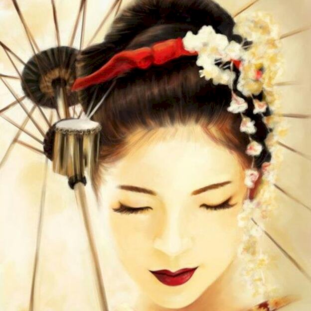 Japanse geisha online puzzel