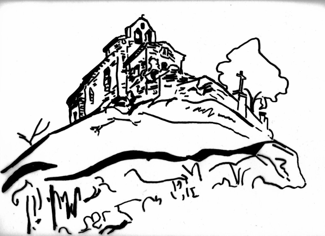 Скица на параклиса Монморин онлайн пъзел