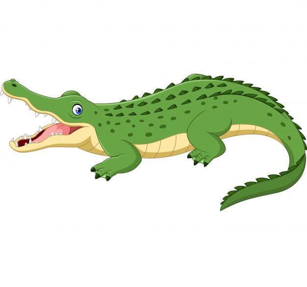 Löse das Rätsel eines Krokodils! Puzzlespiel online