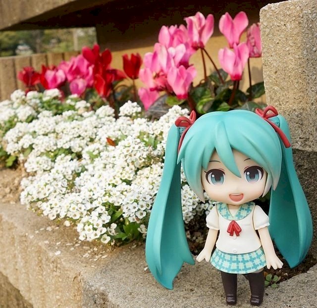 Miku λουλούδια2 παζλ online