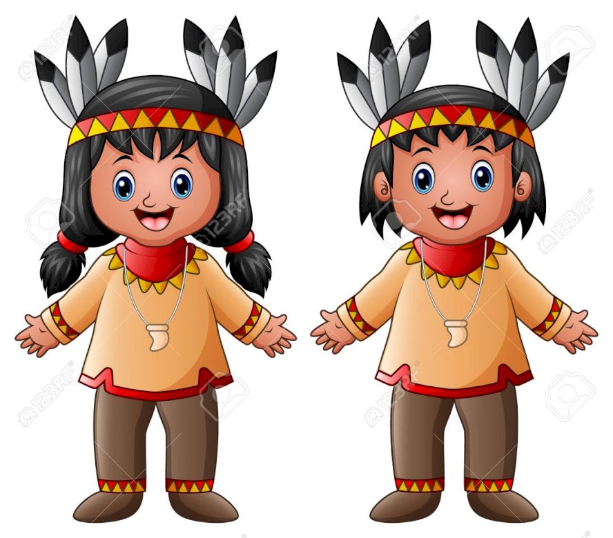 Indigene Kinder Online-Puzzle